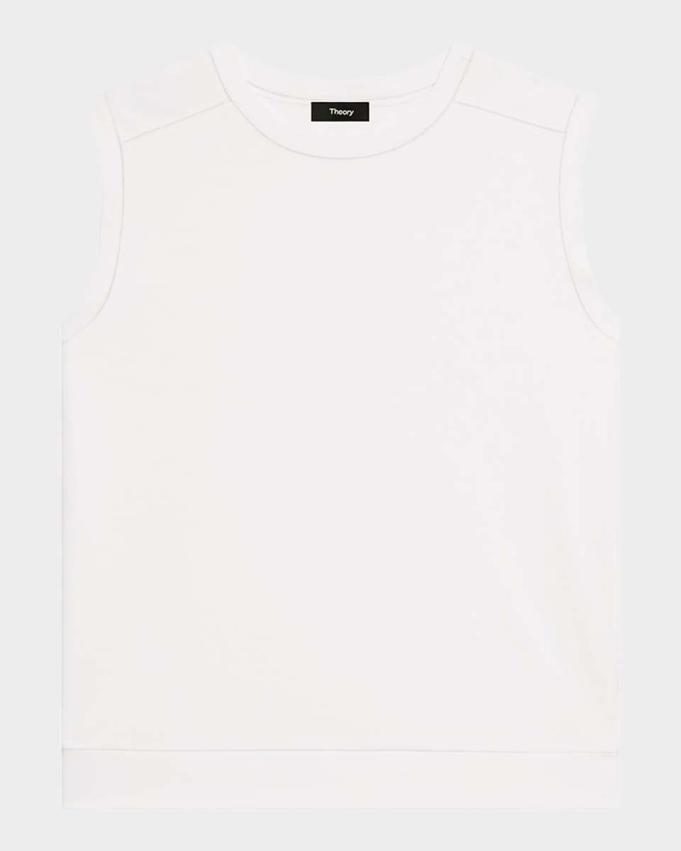 Open-Trim Sleeveless Top